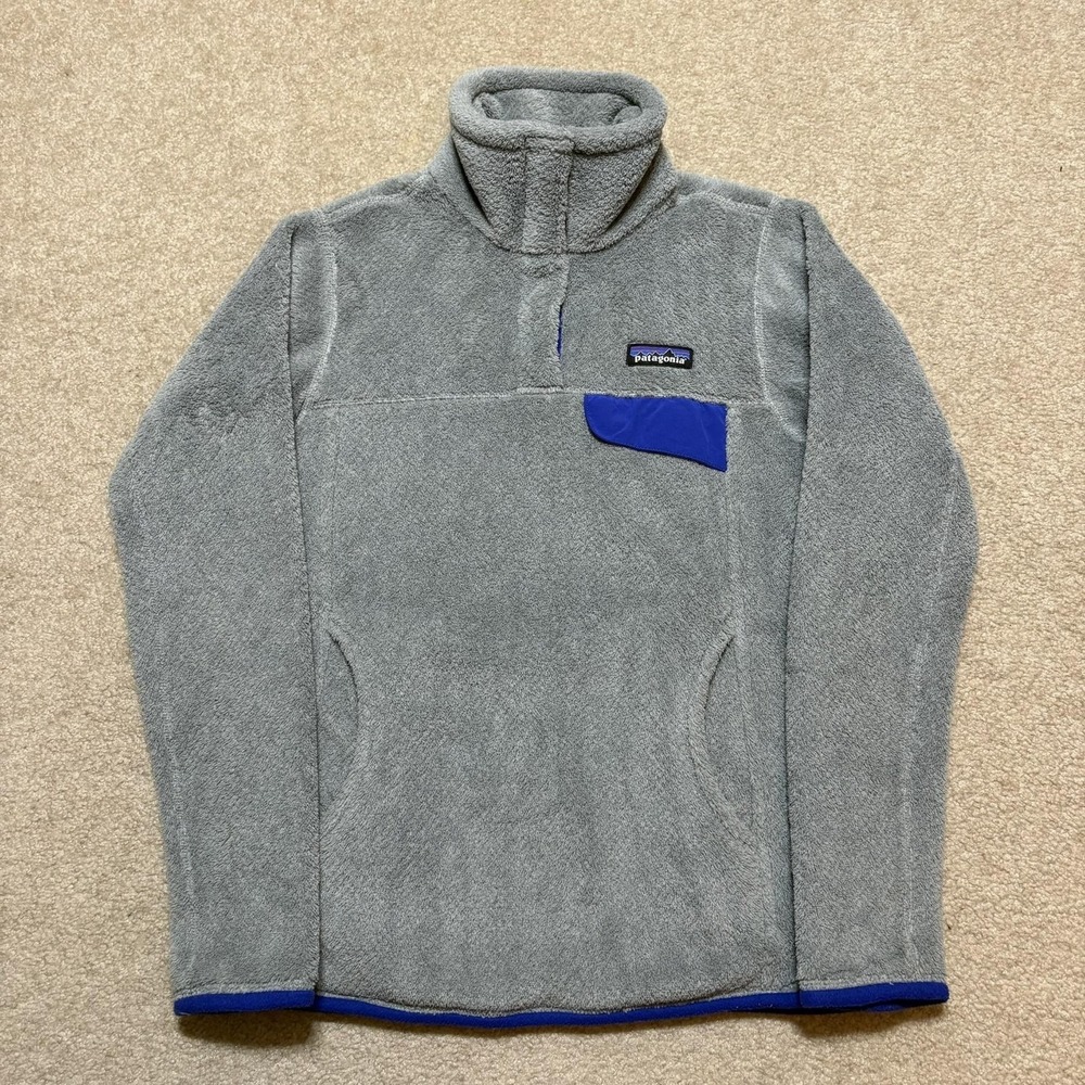 Patagonia Fleece Jacket Womens‎ XS Gray Snap-T Pullover Thermal Hiking Outdoor